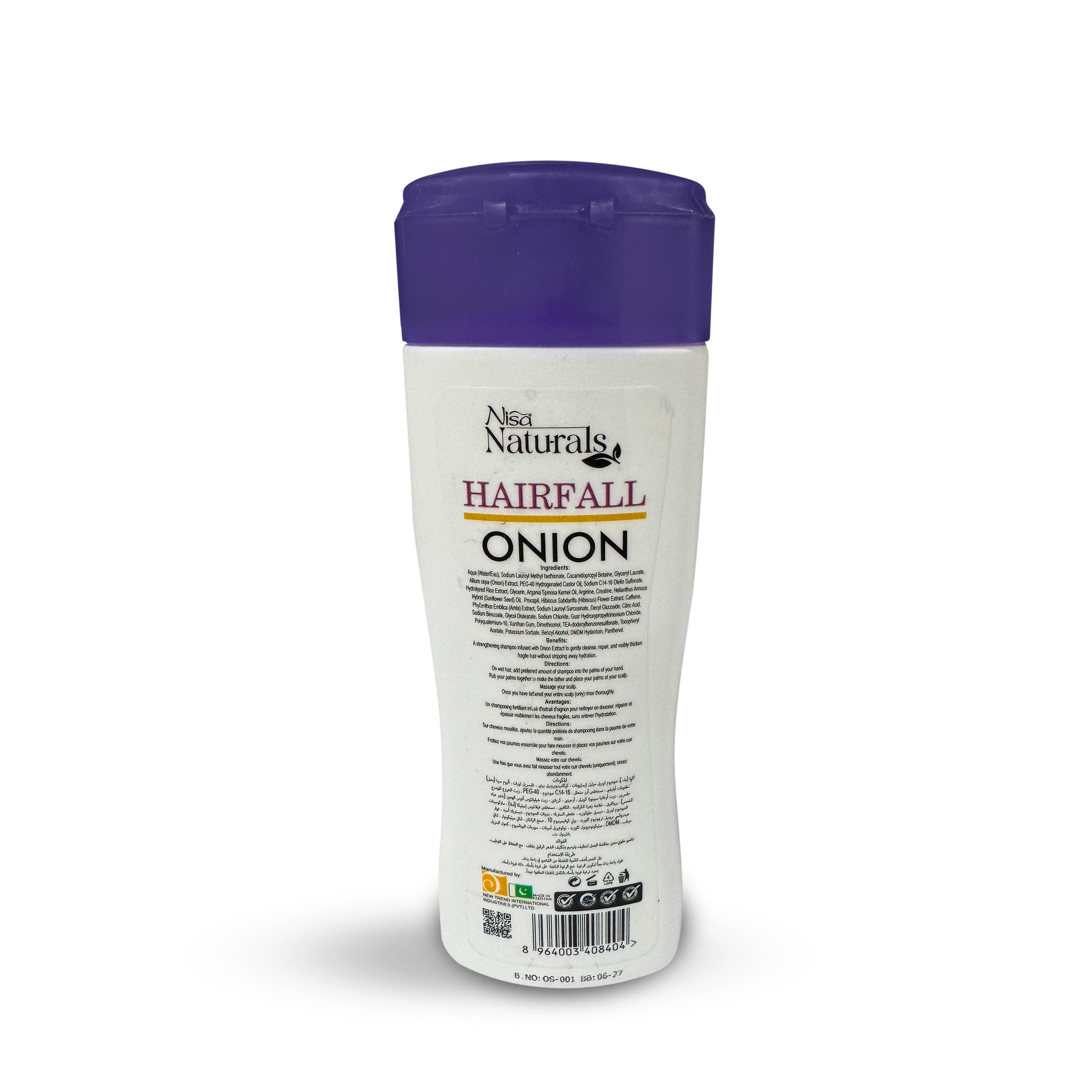 Nisa Naturals Onion Shampoo