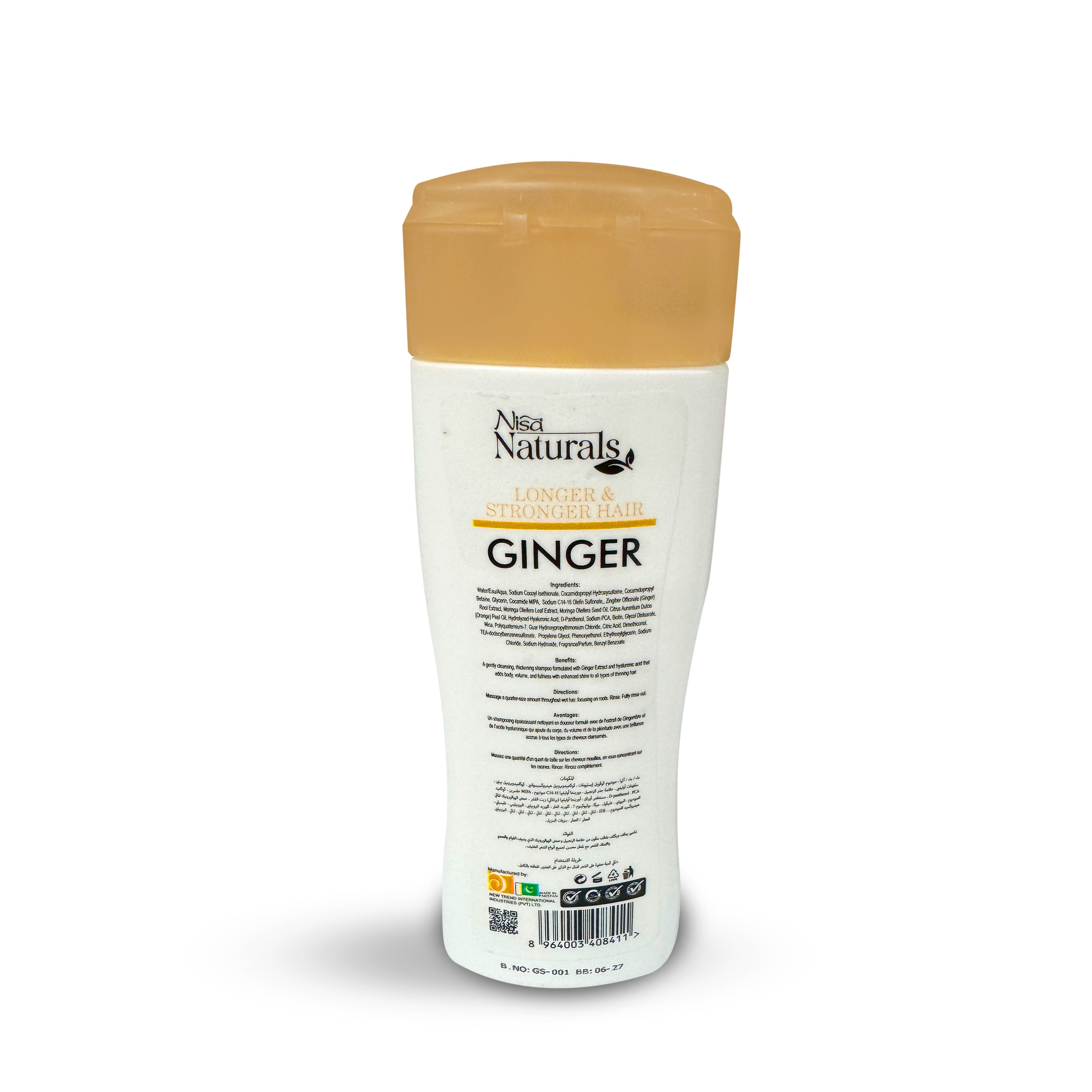 Nisa Naturals Ginger Shampoo
