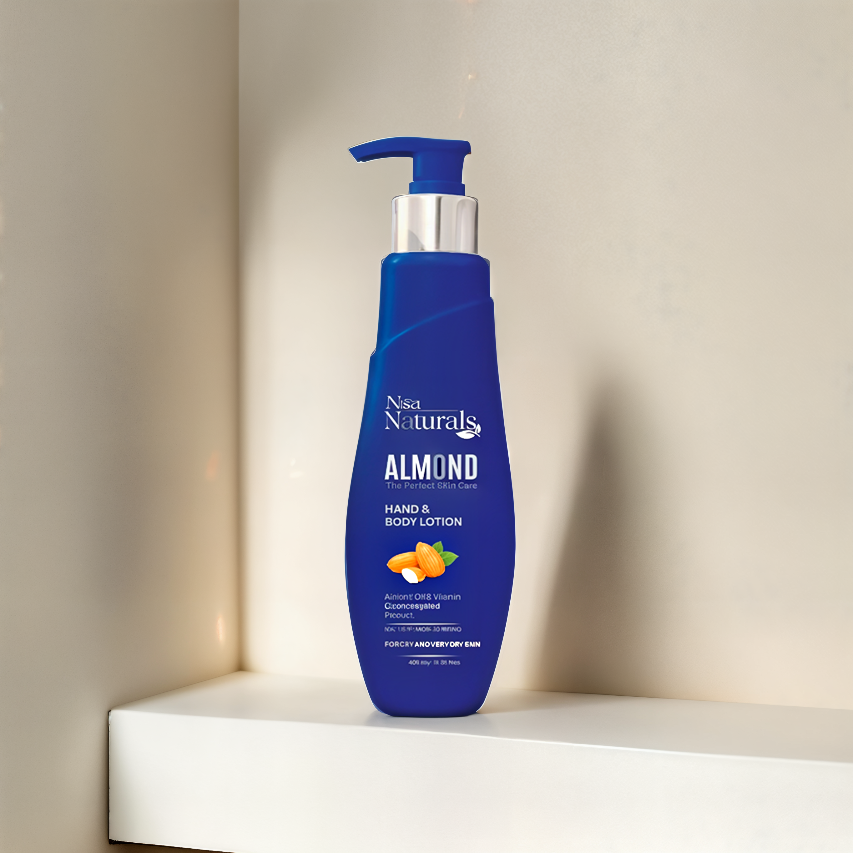 Nisa Naturals - Hand & Body Lotion - Almond 400ML