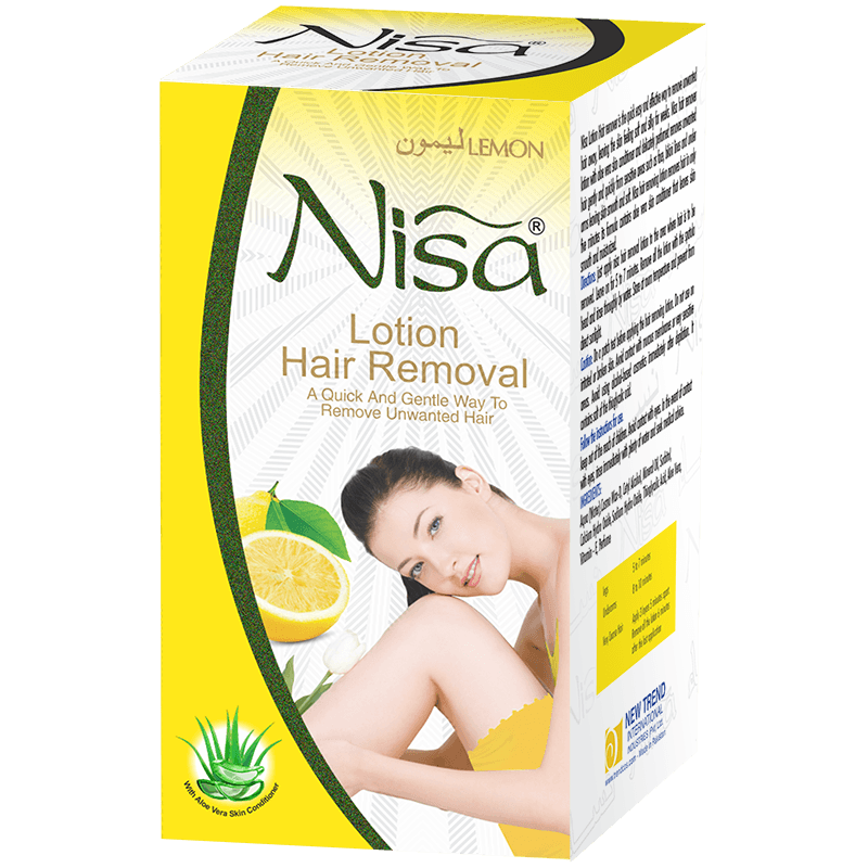 Nisa Hair Removal Lotion LEMON 120ml Family 2 New Trend Industries