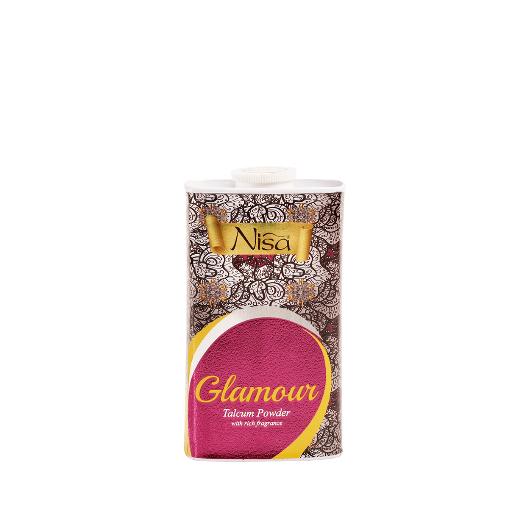 Nisa Tin Talcum Glamour 100GM