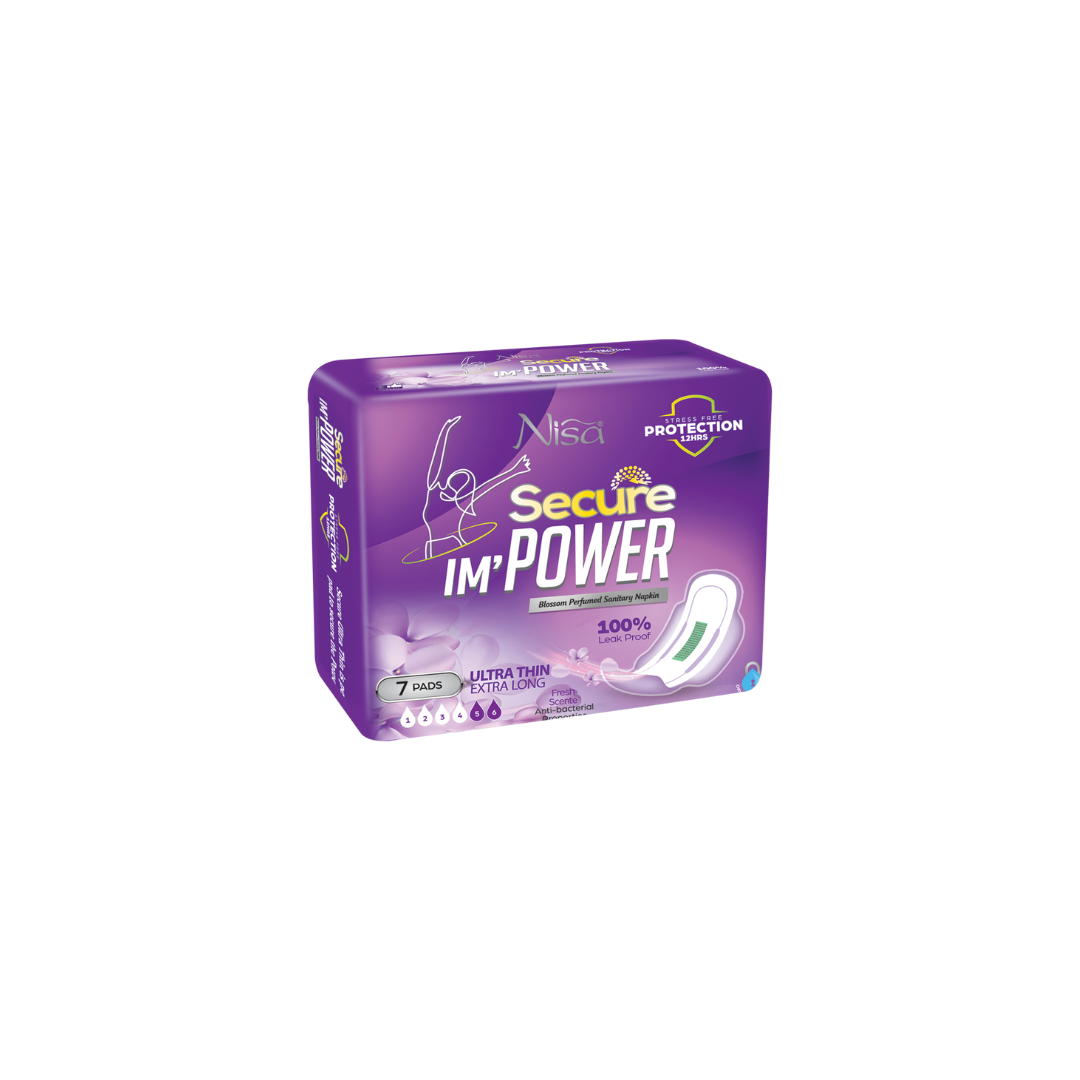 Nisa - IM'POWER Secure Pads - Ultra Thin 7 Pads (Extra Long)