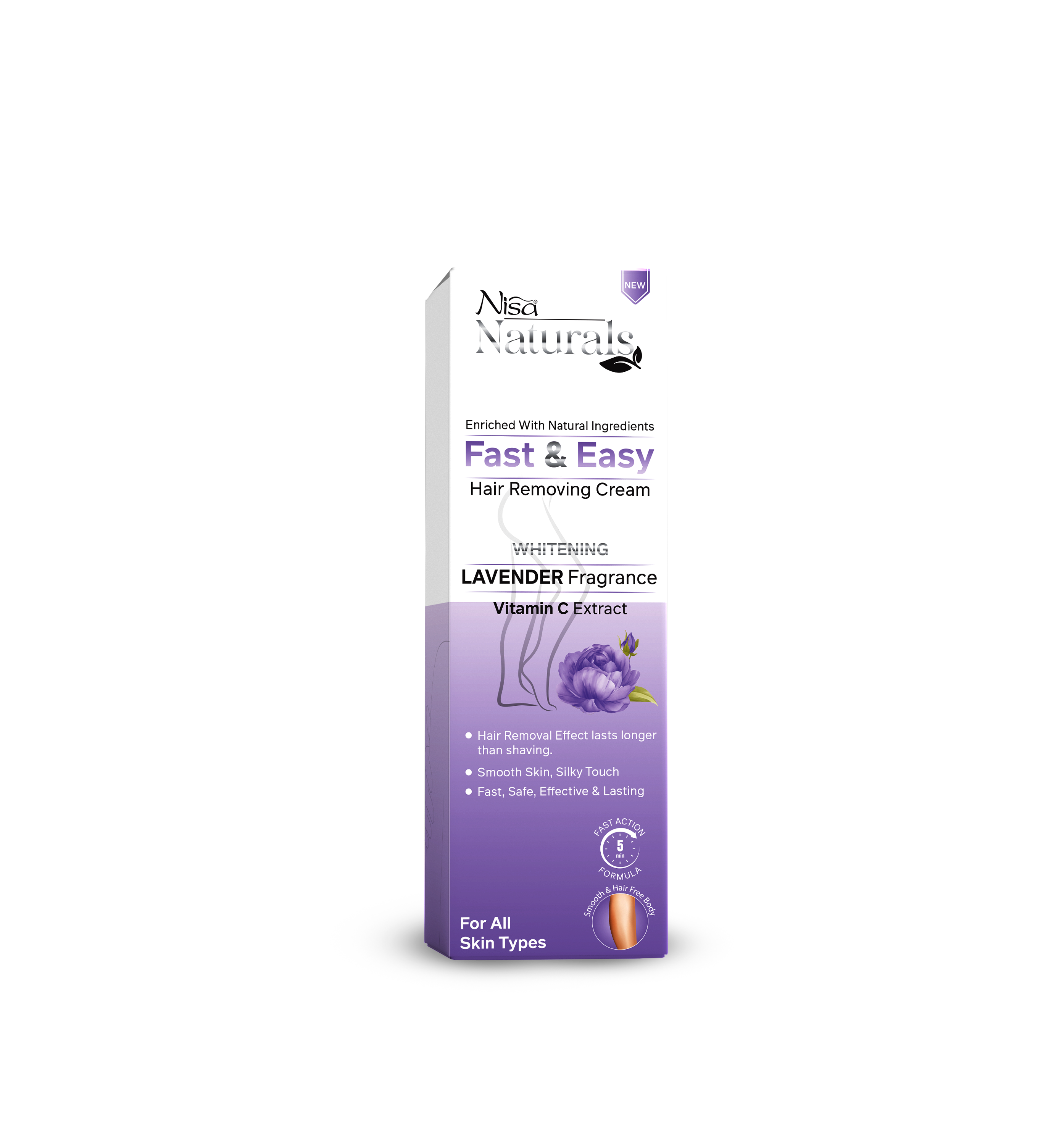 Nisa Naturals - Hair Removal Cream - Lavender 120ML