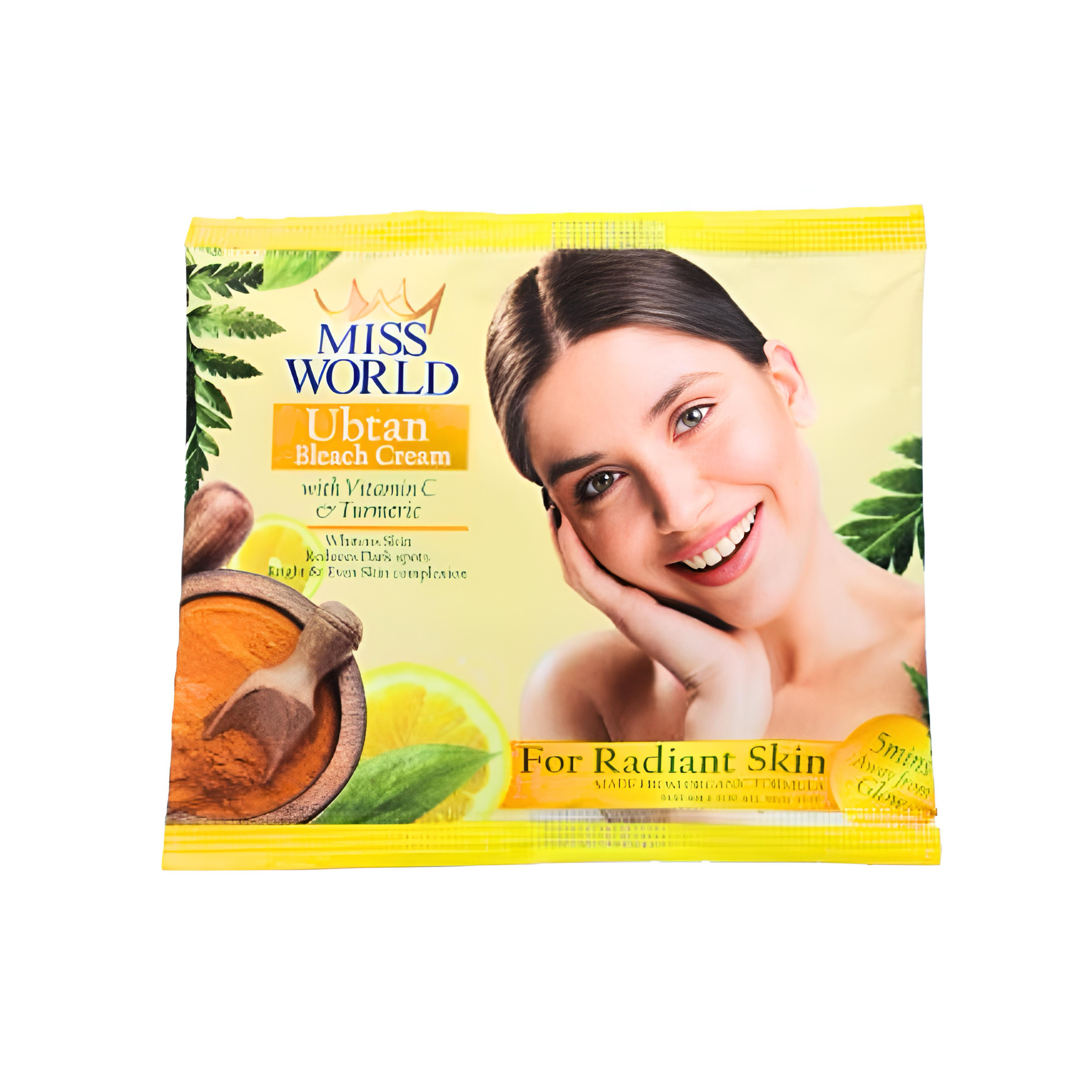 Miss World Ubtan Bleach Cream Sachet