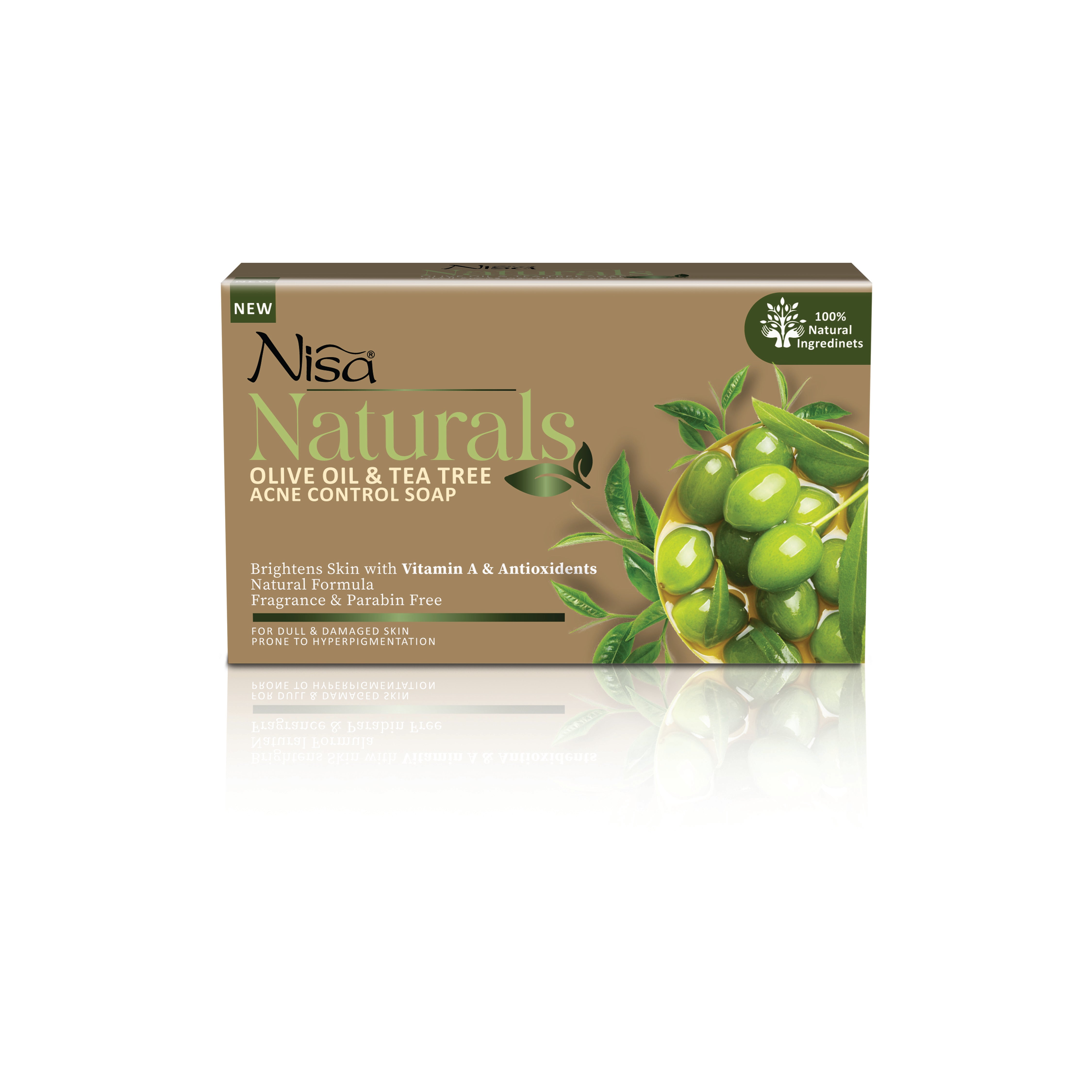 Nisa Naturals - Olive Oil and Tea Tree Acne Control Soap