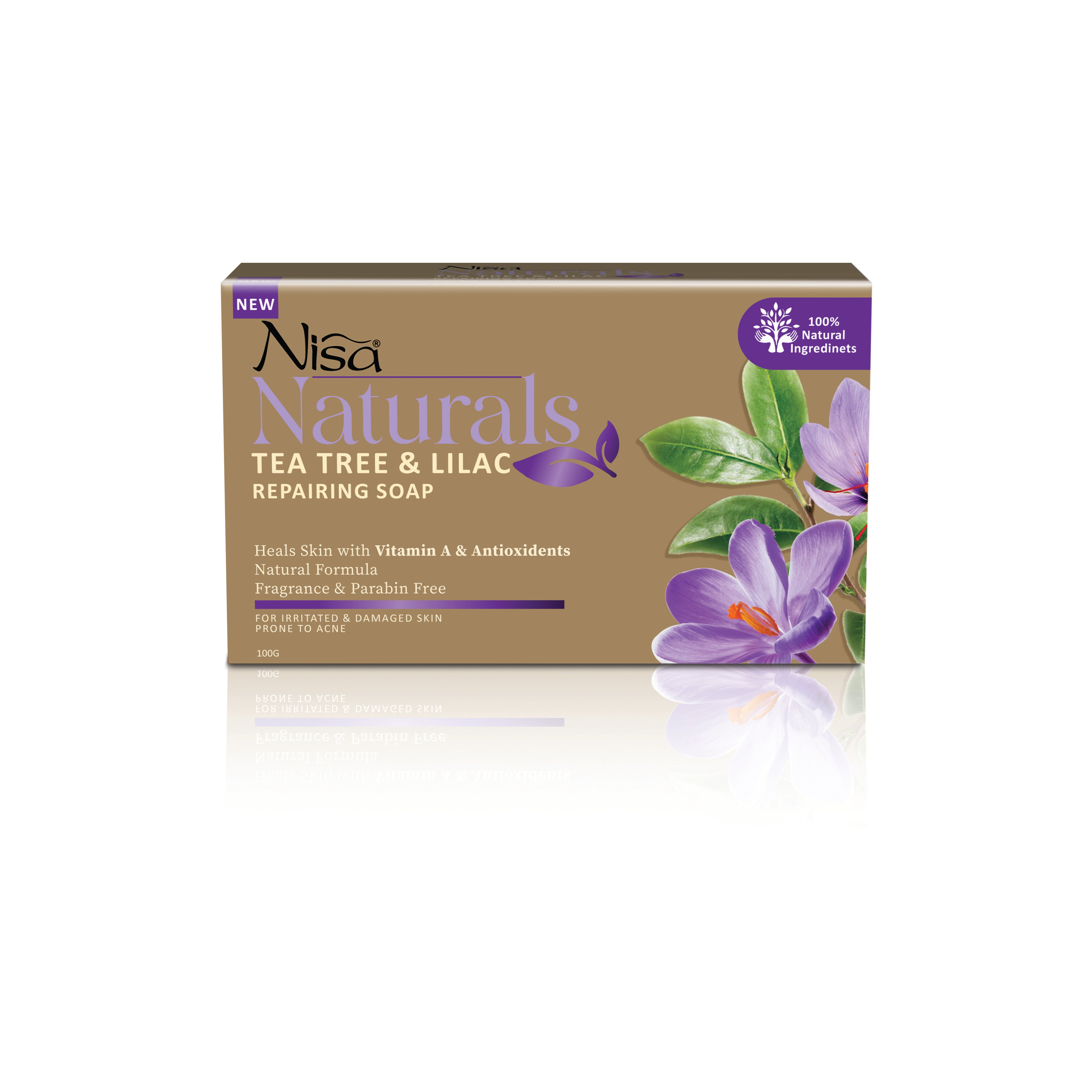 Nisa Naturals - Tea Tree and Lilac Soap