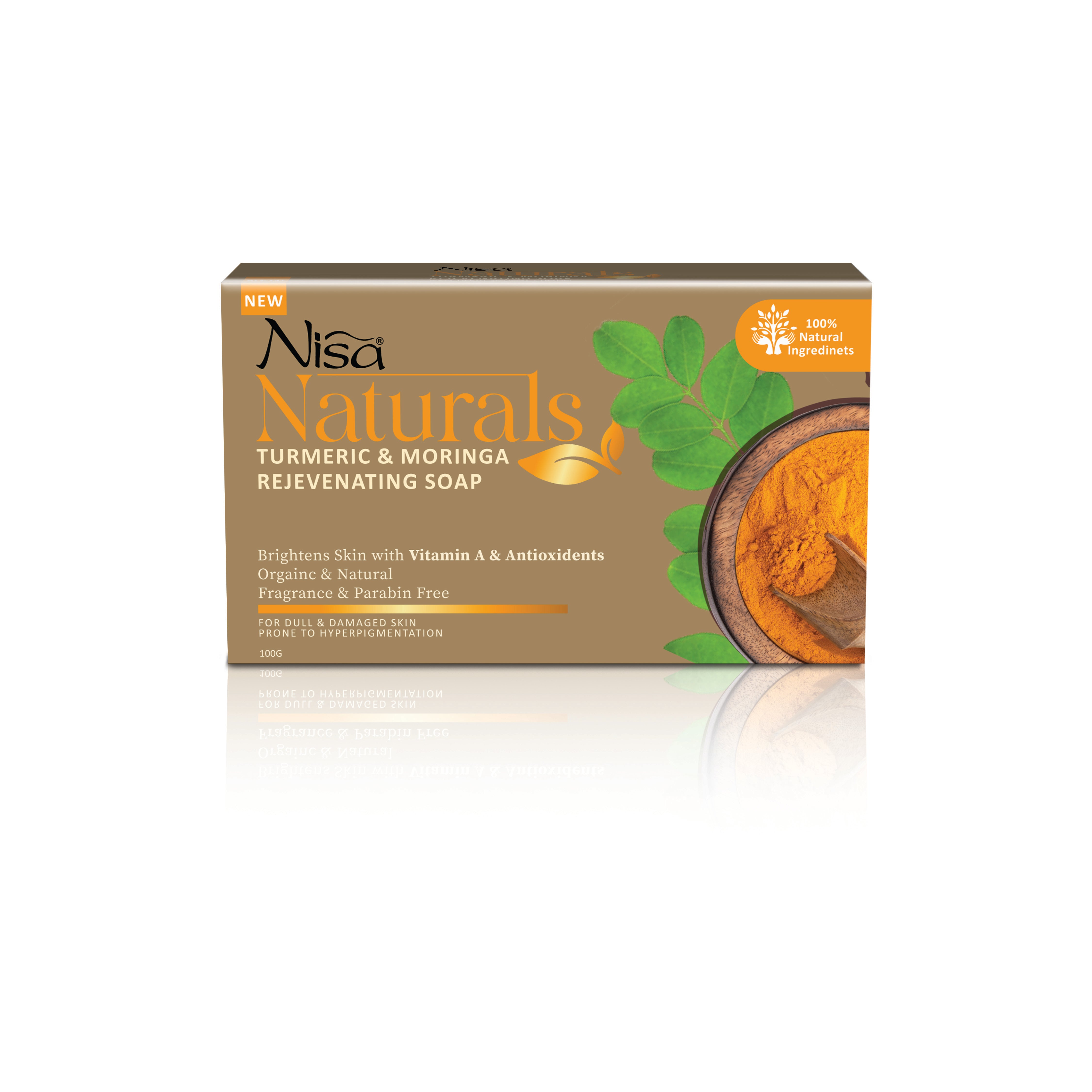 Nisa Naturals - Turmeric and Moringa Rejuvenating Soap